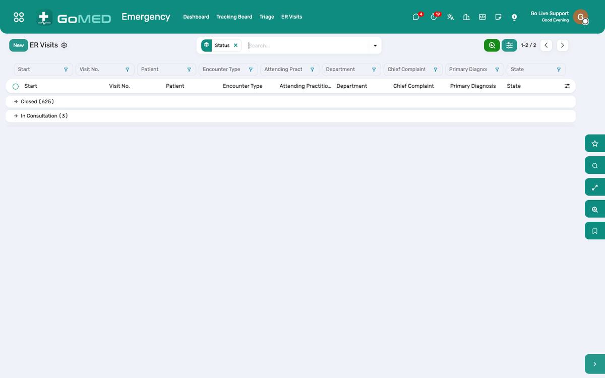 Triage: arrival mode, complaint, first vitals, ESI level.